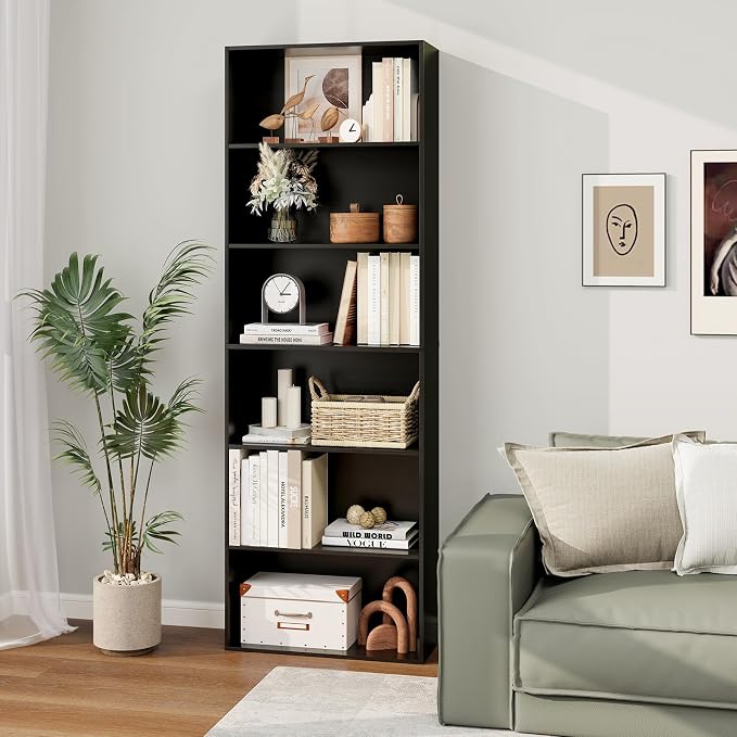 Tangkula 6-Tier Bookcase, 70” Tall Freestanding Bookshelf - Image 2