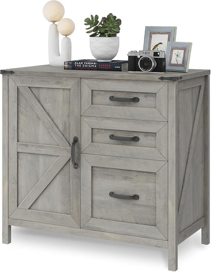 3 Drawers Farmhouse File Cabinet - Image 9