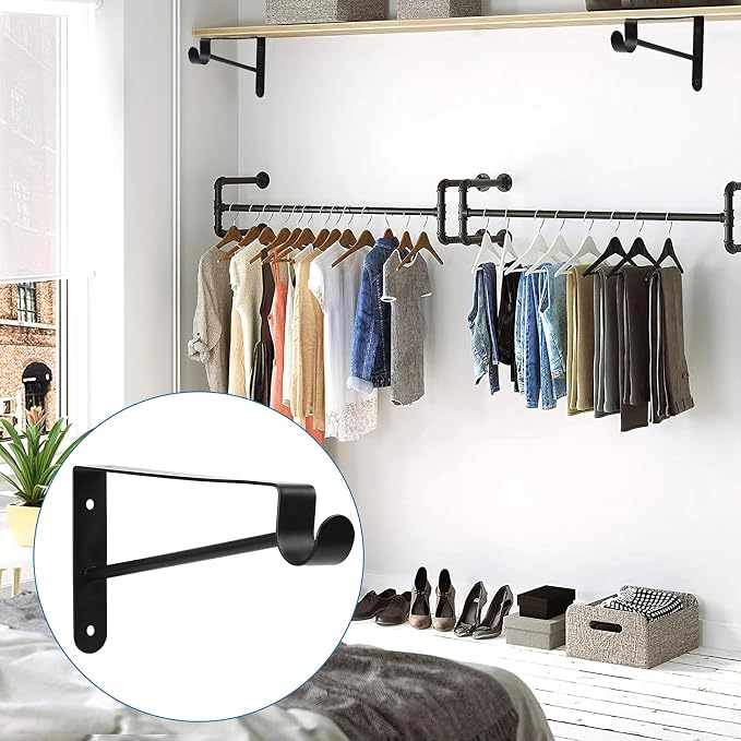 Shelf and Rod Brackets, Heavy Duty Closet Shelf Closet Bracket - Image 5