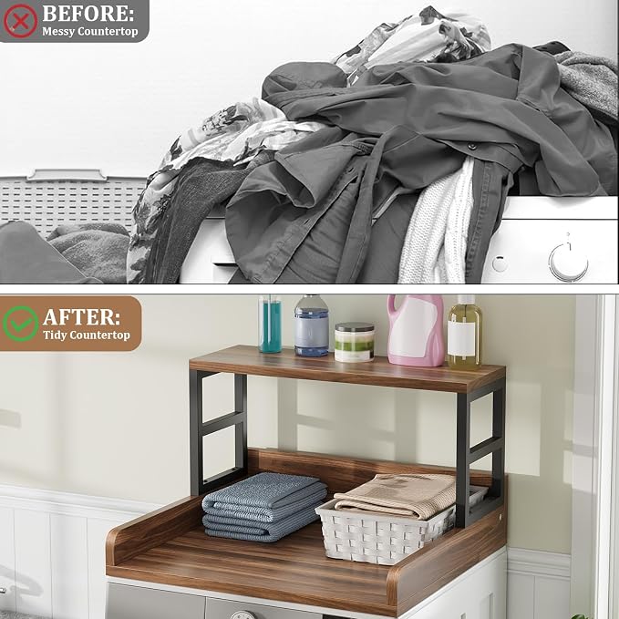 Washer Dryer Countertop with Shelf, 27.5″D x 27.5″W x 16.7″H, Countertop - Image 4