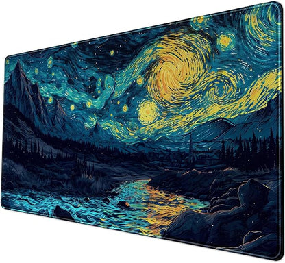 Misty Forest Desk Pad Mat Vincent Van Gogh XL Mouse Pad Gaming Playmat Large - Image 5
