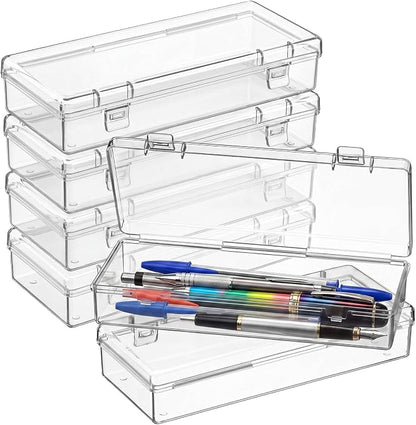 Jetec 6 Pieces Mini Plastic Clear Beads Storage Containers Box by Jetec