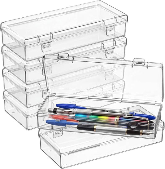 Jetec 6 Pieces Mini Plastic Clear Beads Storage Containers Box by Jetec