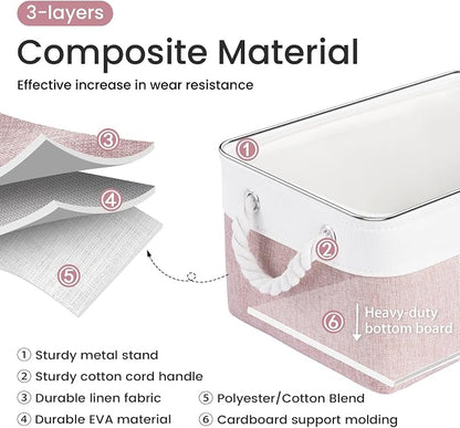 13.8x9.8x6.7 Inch Fabric Small Storage Bins - Image 2