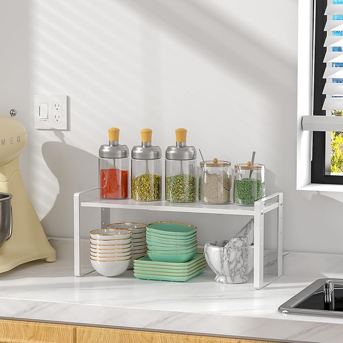 Expandable Cabinet Organizer Shelves, 88lbs High Weight Capacity, Heavy-Duty - Image 7
