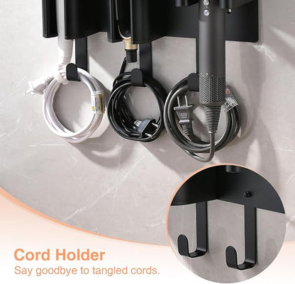 Hair Tool Organizer Wall Mount, Hair Dryer Curling iron Organizer, Flat Iron - Image 2