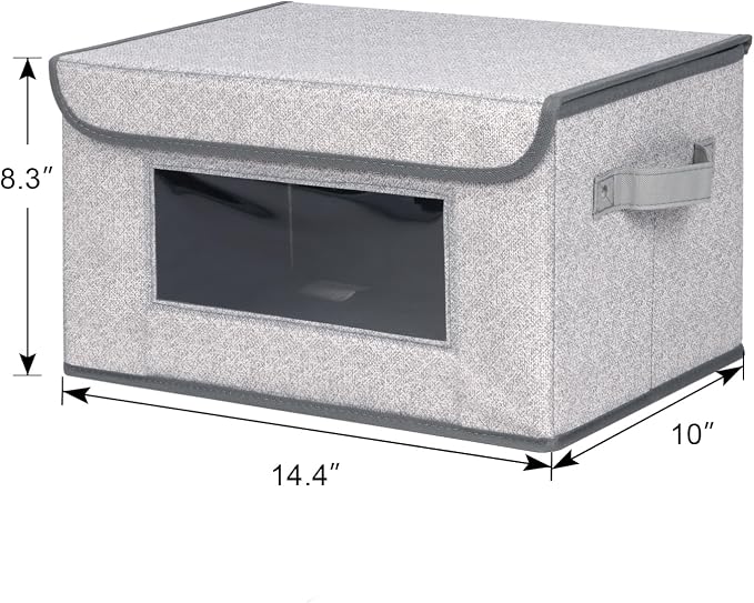 Univivi [4-Pack Fabric Storage Boxes Collapsible Storage Bins - Image 3