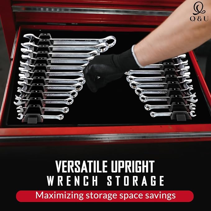 Q&U Wrench Organizer Modular System – 24 PCS Magnetic Wrench Organizer - Image 2