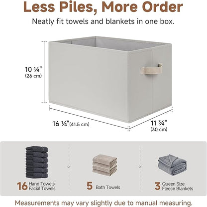 StorageWorks Storage Baskets for Shelves, Foldable Fabric Closet Storage Bins - Image 6