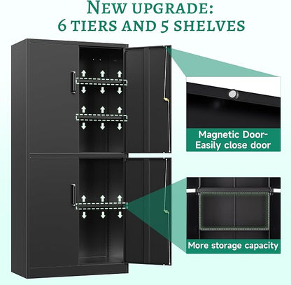 Letaya Metal Storage Cabinet - Image 6