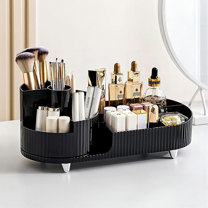 Vecolla Makeup Organizer, Perfume Organizer 360 Rotating Makeup Brush Holder - Image 5