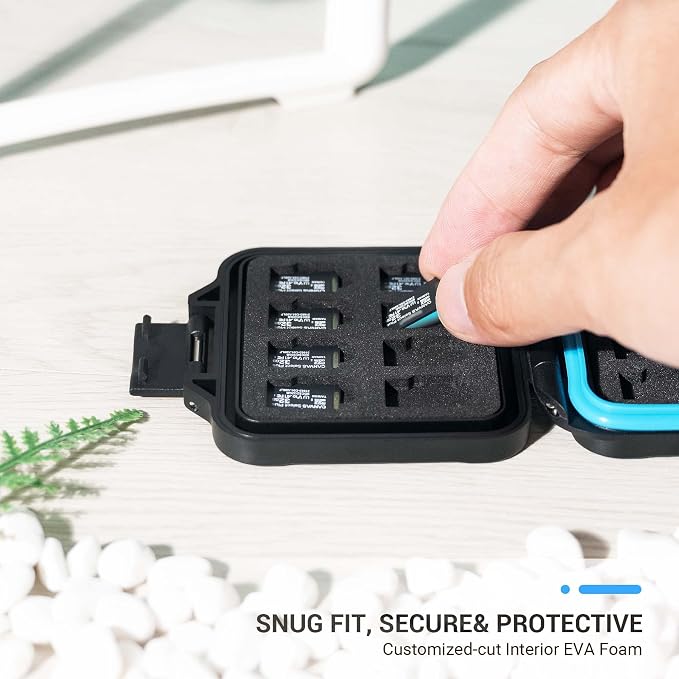 JJC 16 Slots Portable TF Micro SD Memory Card Case, Water-Resistant and - Image 3