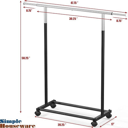 Simple Houseware Standard Rod Garment Rack - Image 7