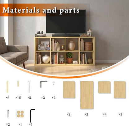 WannabeMyself【2026 Wooden Thick Frame】 8 Cube Storage Organizer - Image 8