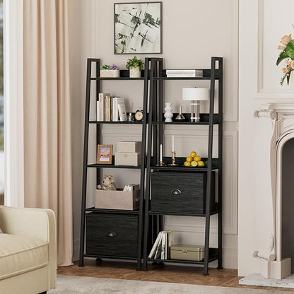 Furologee Ladder Shelf, 5 Tier Bookshelf - Image 5