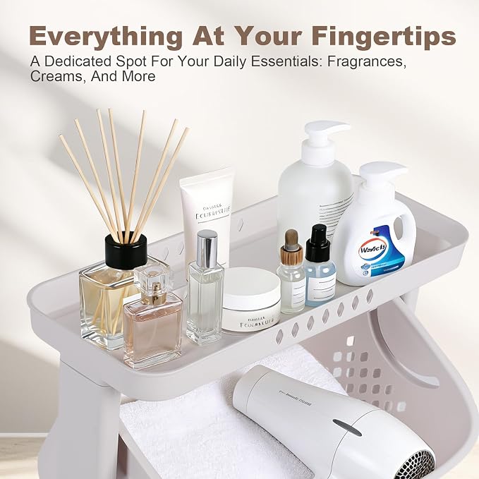 FAHKNS 4-Tier Laundry Hamper Sorter Cart - Image 4