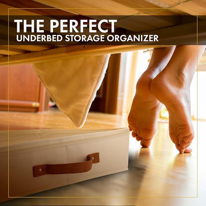 HOMELUX THEORY 2pc Low Profile Under Bed Storage Containers, Thin Under Couch - Image 9