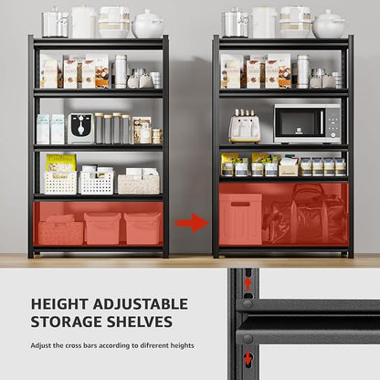 35" W Father&I Industrial Heavy-Dudy Garage Shelving Units/Systems: Metal 5-T - Image 5