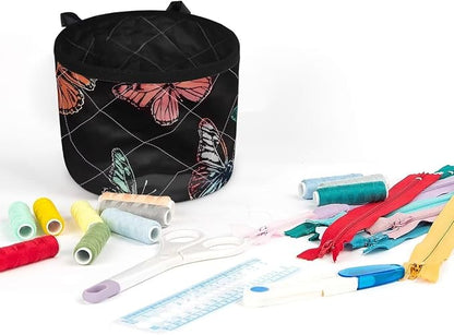 Butterfly Sewing Machine Mat Sewing Machine Carrying Pad Thread Holder Foldable - Image 2