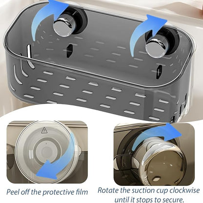 Sponge Holder with Strong Suction Cup, Dish Sponge Caddy Inside Sink Removable - Image 4