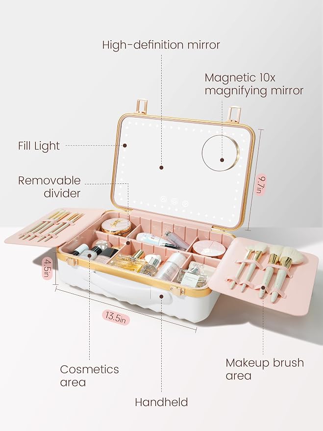 ROWNYEON Portable Travel Makeup Case - Image 3
