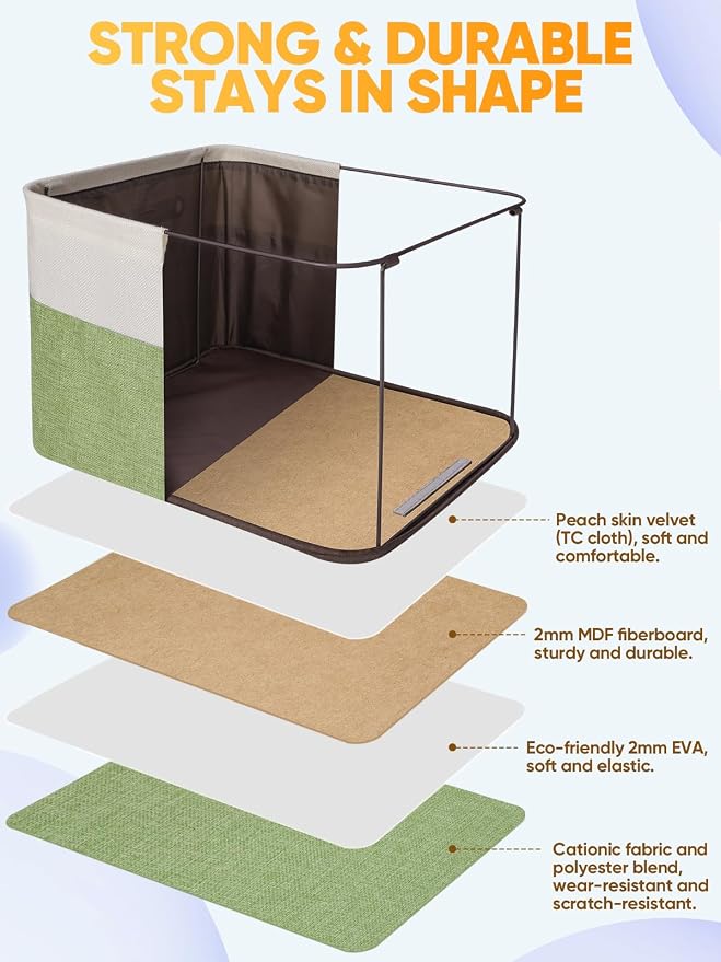 BALEINE 3 Pack Fabric Storage Bins - Image 3