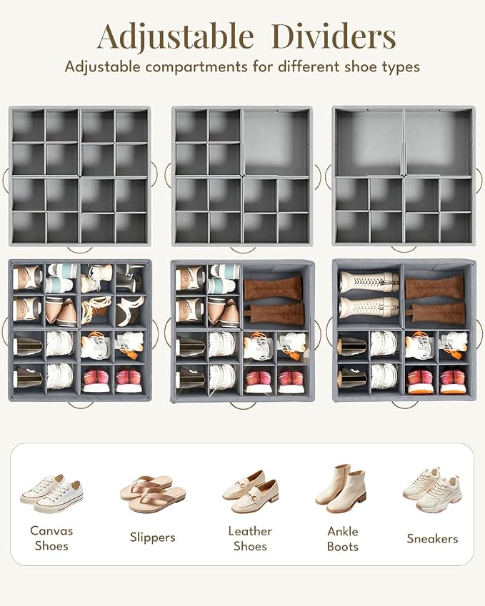 Shoe Organizer for Closet with Wheels - Image 3