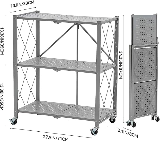 BRIAN & DANY 3-Tier Foldable Storage Shelves - Image 3