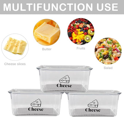 Cheese Holder Food Storage, Airtight Cheese Storage Box - Image 2