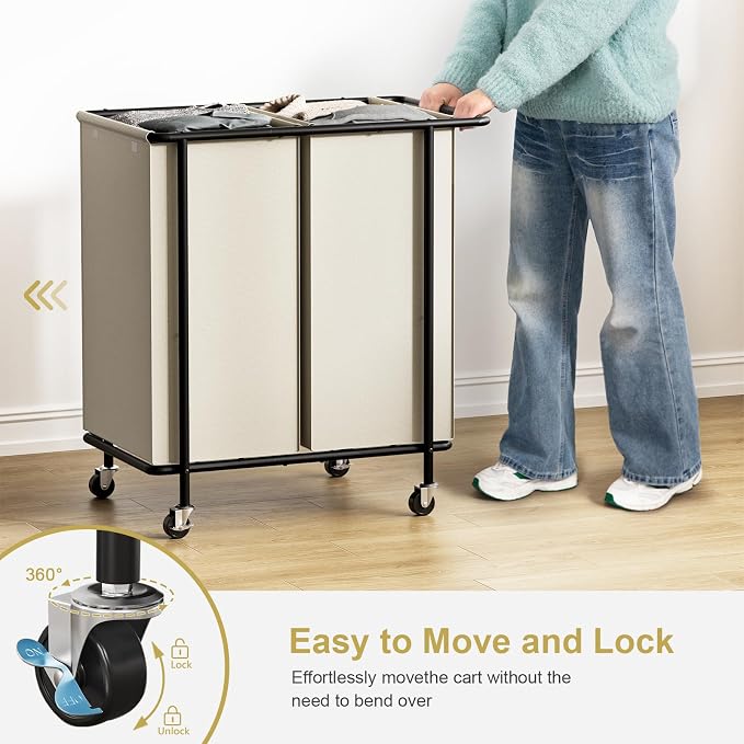 Chrislley Double Laundry Hamper - Image 6
