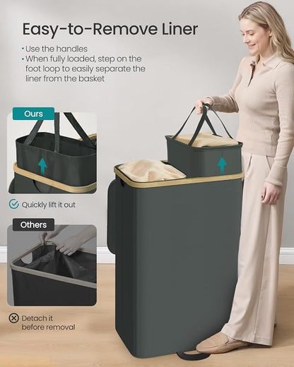 SONGMICS Laundry Hamper, Laundry Sorter - Image 3