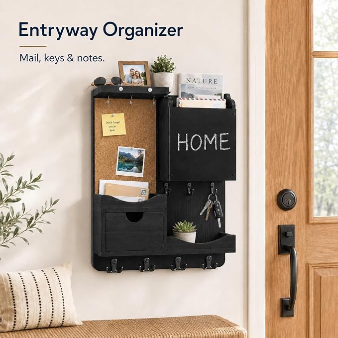 Key Holder Wall Mount, Mail Organizer Key Holder - Image 4