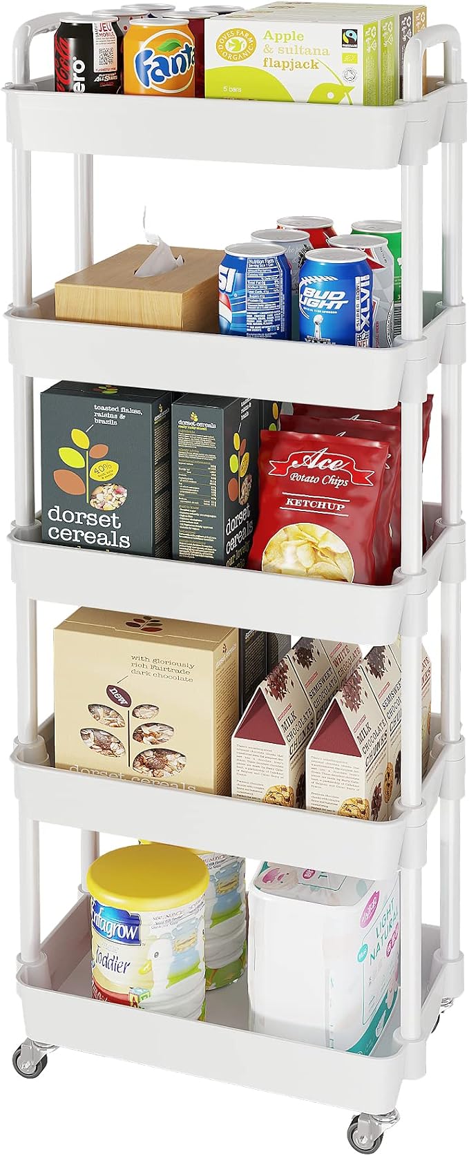 Laiensia 5-Tier Rolling Cart by Laiensia