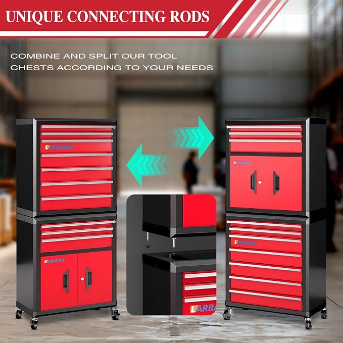 LARBANKE 10-Drawer Rolling Tool Chest - Image 5