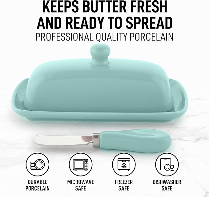 Zulay Butter Dish With Lid For Countertop - Image 2