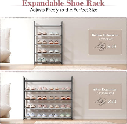 Bumusty 5-Tier Expandable Shoe Rack - Image 5