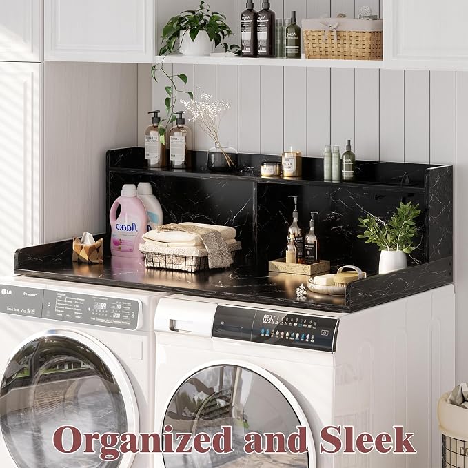 Aheaplus Washer and Dryer Countertop, 2-Tier Laundry Countertop Cover - Image 5