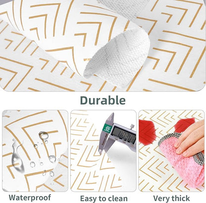 Shelf Liner for Kitchen Cabinets Non Adhesive Drawer Liner Gold Arrow Non-Slip - Image 3