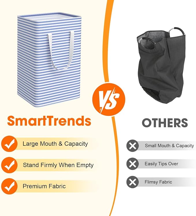 3 Pack Large Laundry Basket, Waterproof & Freestanding Laundry Hamper, - Image 3