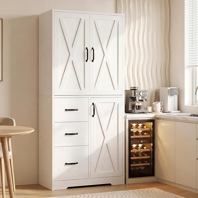 IRONCK Pantry Cabinet, Kitchen Storage Cabinet by IRONCK