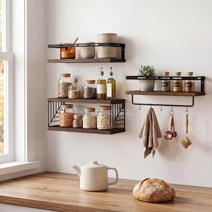 Fixwal Wall Mounted Bathroom Shelves Over Toilet | Wall Shelf - Image 7