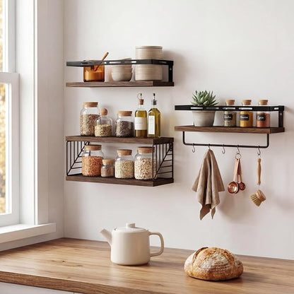 Fixwal Wall Mounted Bathroom Shelves Over Toilet | Wall Shelf - Image 7