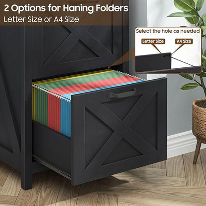 Halitaa Small Farmhouse File Cabinet - Image 6