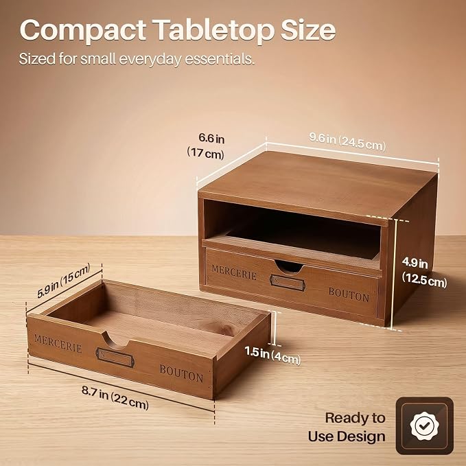 Flexzion Wooden Storage Box - Image 6