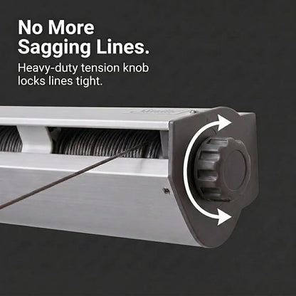 Household Essentials Steel and Aluminum 5‑Line Retractable Wall‑Mounted Dryer - Image 4