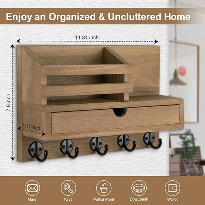 Key Holder Wall Mount, Mail Holder - Image 2