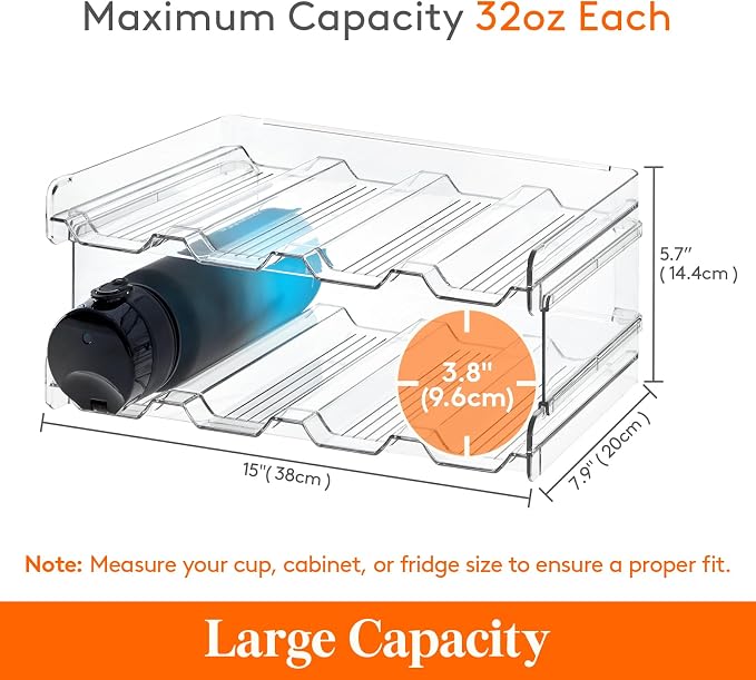Lifewit Stackable Water Bottle Organizer - Image 2