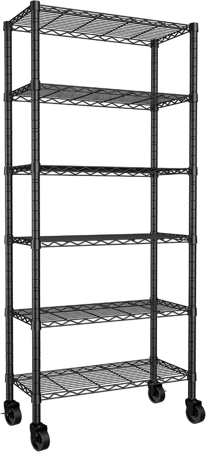 REGILLER 6-Wire Shelving Metal Storage Rack Adjustable Shelves, Standing by REGILLER