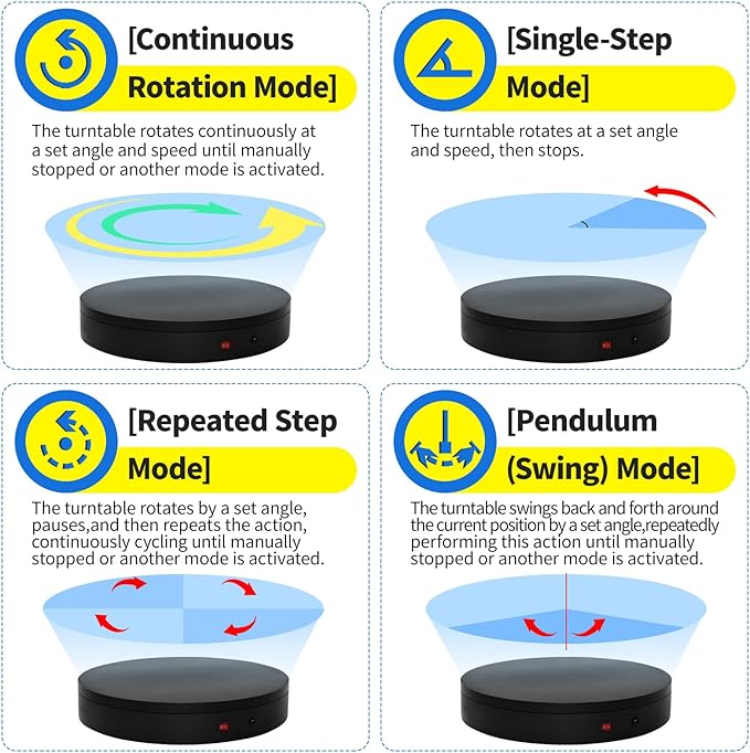 15.8In Remote Motorized Electric Turntable Rotating Display Stand Rotating - Image 3