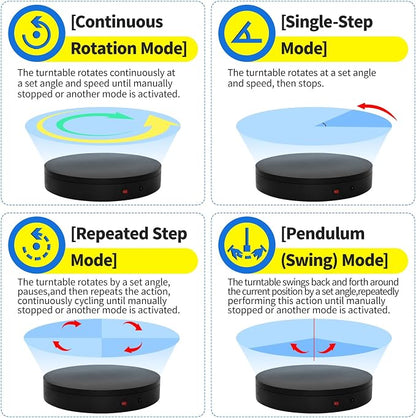 15.8In Remote Large Motorized electric turntable Rotating platform Photography - Image 3